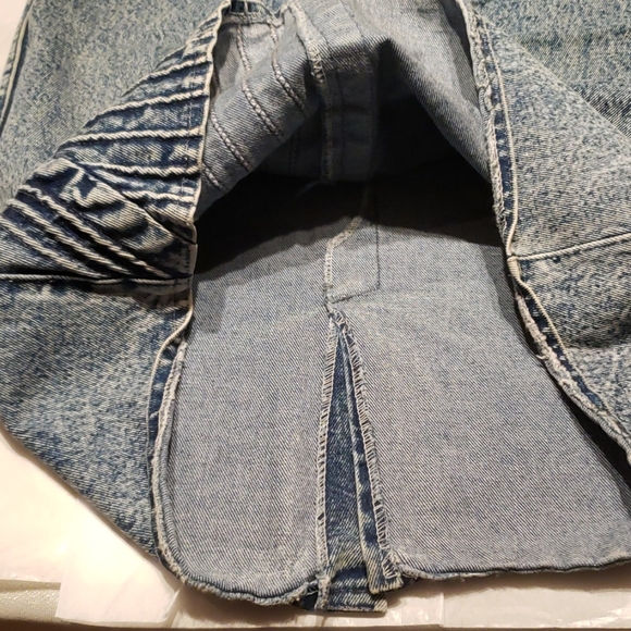 Rivelino Jeans Straight Pencil Denim Skirt European Style Classy Chic! Blue EUC - Picture 3 of 12